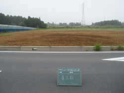 かすみがうら市角来西宅地造成工事 平成21年度施工 民間発注 着工前