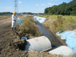 高岡川河川改修（その1）工事 平成22年度施工 独立行政法人都市再生機構発注 着工前