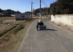 28単・市道A6202号線道路改良工事　平成30年1月竣工　発注者：石岡市役所　着工前