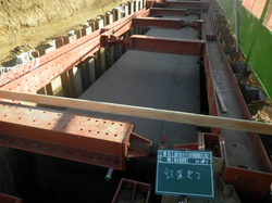 貯留浸透施設整備工事（Ｃ２５街区） 平成30年5月竣工　発注者：茨城県土浦土木事務所 施工中