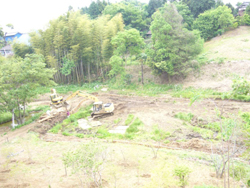 溜池復元の作業開始です